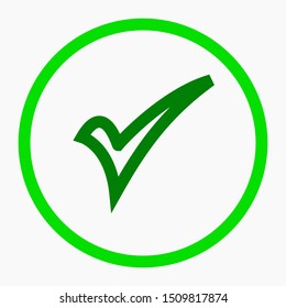 OK button illustration. OK icon. Ok icon vector. Commercial line vector icon for websites and mobile minimalistic flat design.