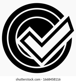 Ok button illustration. New ok icon. Ok icon vector. Commercial line vector icon for websites and mobile minimalistic flat design.