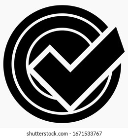 Ok button illustration. New ok icon. Ok icon vector. Commercial line vector icon for websites and mobile minimalistic flat design.