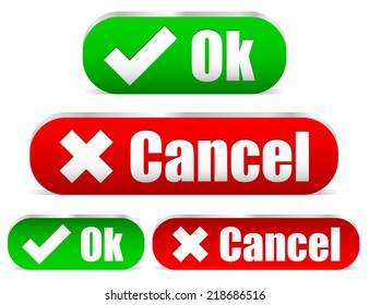 Ok and cancel buttons