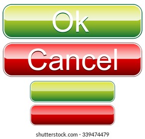 Ok, cancel buttons with blank versions