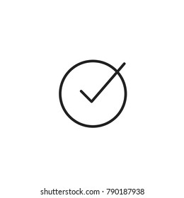 Ok Check Approved Icon Vector