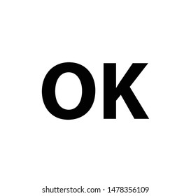 OK ,checklist icon vector logo template