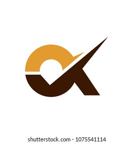 OK + Checklist/Tick, Business Logo Template