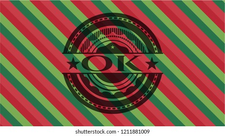 OK  christmas emblem.