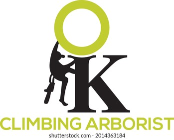  Ok Climbing Arborist Logo Vector Eps File