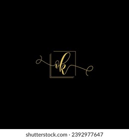 OK creative modern letters logo design template