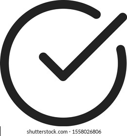 ok done check mark approved vector icon