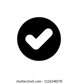 OK done icon simple flat web navigation sign.