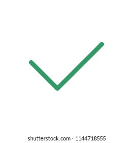 OK done icon simple flat web navigation sign.