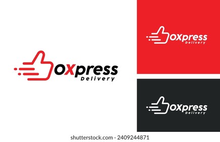 Ok Express Delivery Shipping Fast Cargo Logo Design