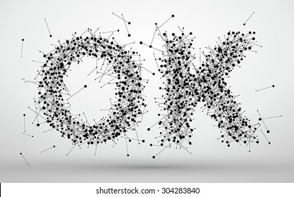 "OK" font design