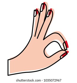 ok gesture with hand