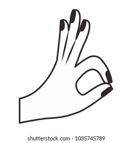 ok gesture with hand