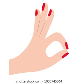 ok gesture with hand