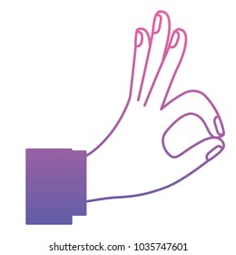 ok gesture with hand