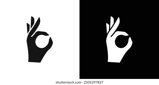 Aceptar icono de gesto logotipo conjunto Vector