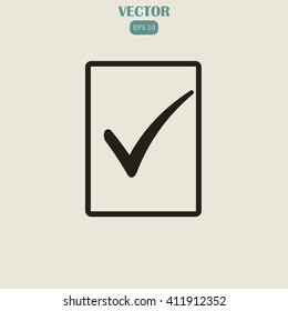 Ok glyph Icon Vector