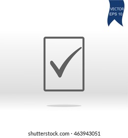 Ok glyph Icon Vector