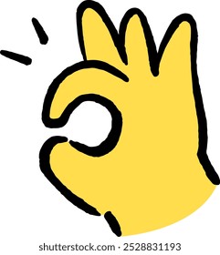 ok hand Doodle Hand icons emoji sticker