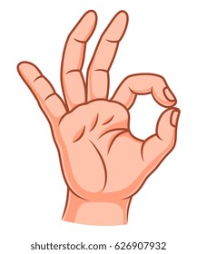 Ok hand gesture
