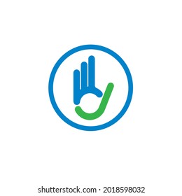Kontrollzeichen für Handgesten   Vektorgrafik-Design-Vorlage