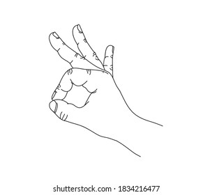 Ok Hand Gesture Now Listed Symbol Stock Vector (Royalty Free ...