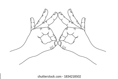 The 'OK' Hand Gesture Is Now Listed As A Symbol, vector illustration