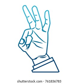 Ok hand symbol pop art