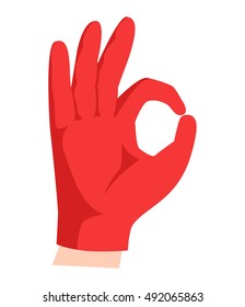 Ok hands success gesture and okey hands yes agreement