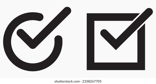 Ok Icon. Choice.  Okay icon. Checkbox.  Vector icon.
