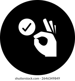Ok elemento de icono para el diseño