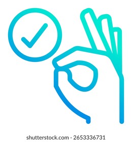 Ok Icon Element For Design