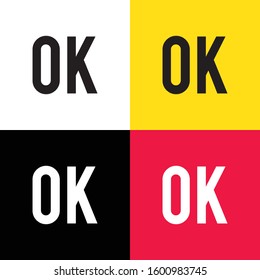 OK icon illustration isolated vector sign symbol