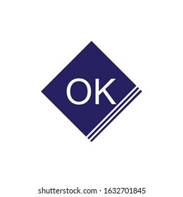 ok icon logo vector design