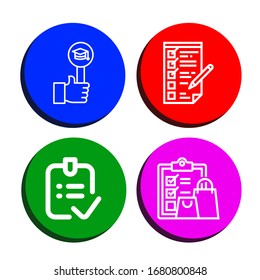 ok icon set. Collection of Like, Checking, Done, Check icons