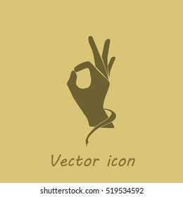 Aceptar vector de icono