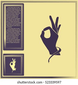 Ok icon vector
