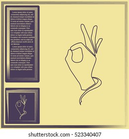 Ok icon vector