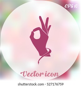 Ok icon vector
