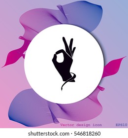 Ok icon vector