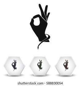 Ok icon vector