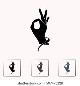 Ok icon vector
