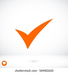 ok icon, vector best flat icon, EPS
