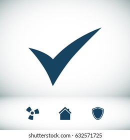 ok icon, vector best flat icon, EPS