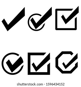 ok icon vector. check illustration sign. checkmark symbol, yes logo.