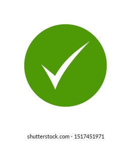 OK icon vector. check icon vector. check mark icon. check list button