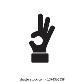 OK icon vector illustration logo template