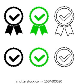 Ok icon vector set. Approved illustration sign collection. Confirm symbol. Yes logo.