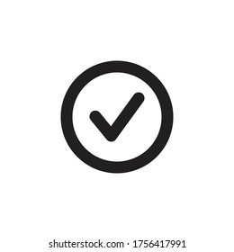 ok icon vector sign symbol isolated
